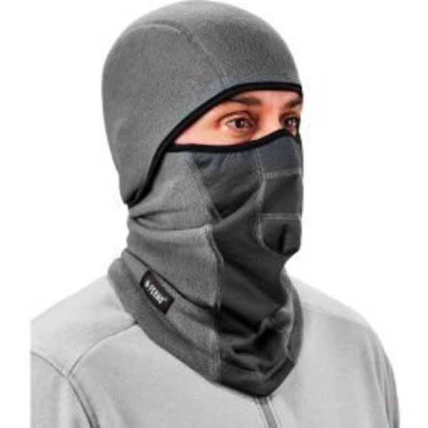 Ergodyne Ergodyne® N-Ferno® 6823 Balaclava Face Mask, Wind-Proof, Hinged, Gray 16835